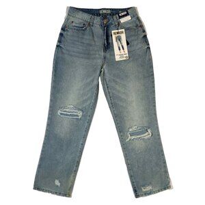 Rewash Size 3/26 Jeans Womens Blue Jean High Rise Straight Ankle Distressed